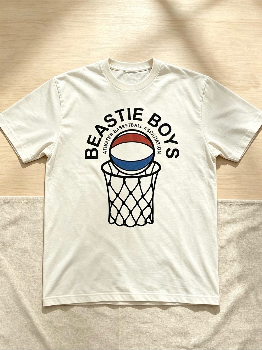 Cream Graphic Short Sleeve Tee